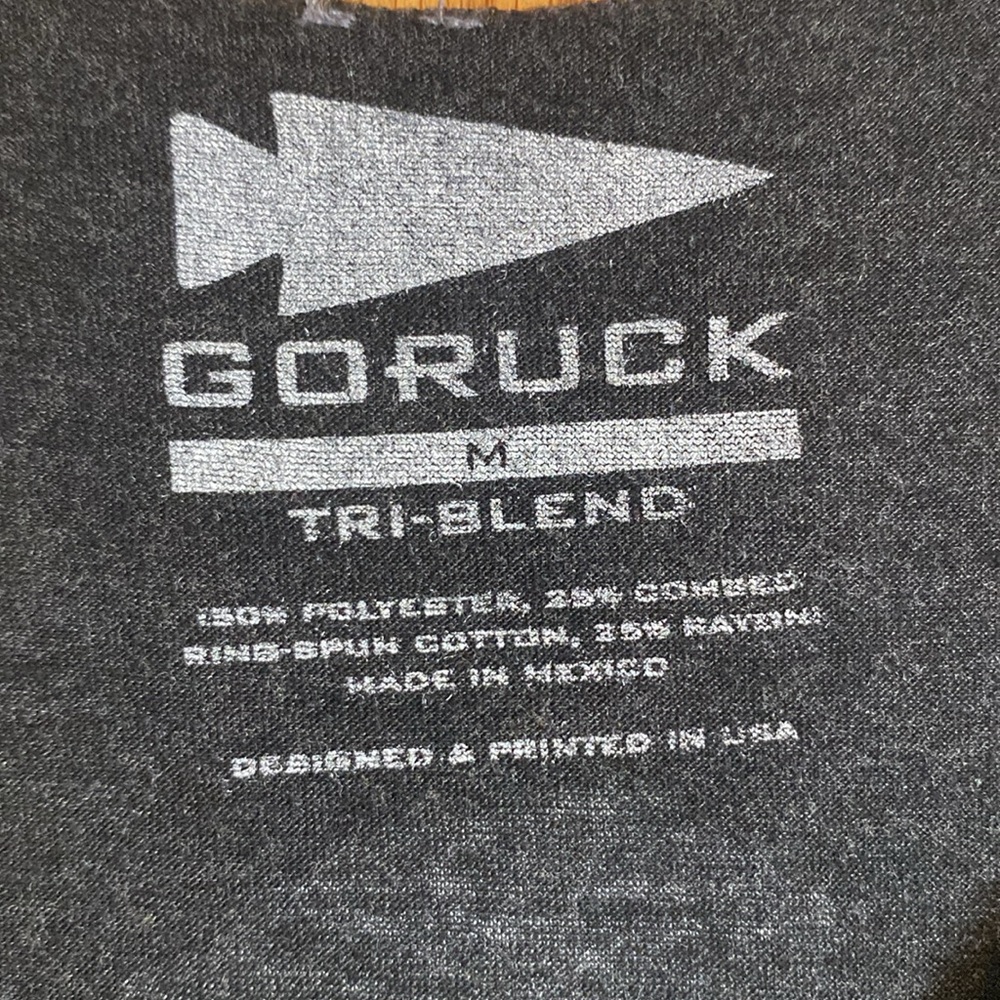 GORUCK Chad 1000X 2022 Tank Top Medium Dark Gray/ Heathered Black - Picture 4 of 7